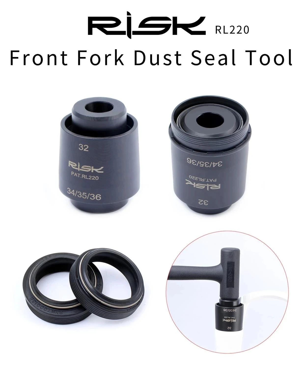 Fork Seal Installation Tool 32/34/35/36mm Dual head
