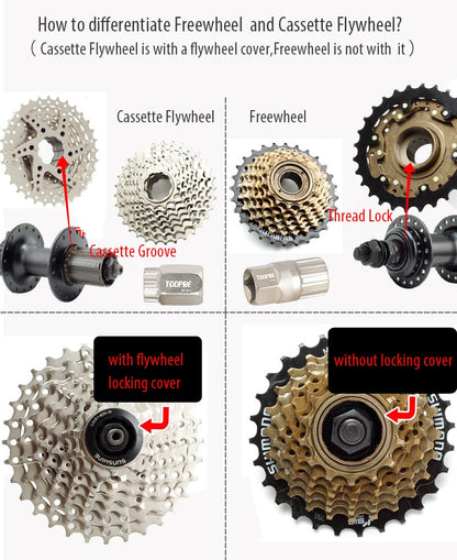 TOOPRE Chain Whip Tool For Cassette Freewheel