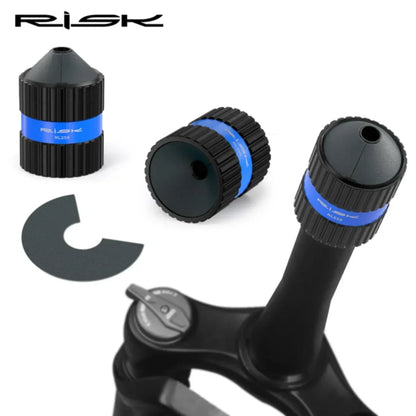 RISK Bicycle Fork Burr Charfer with Sandpaper Internal External Trimmer Bike Tube End Grinding Seatpost Grinder Chamfering Tools