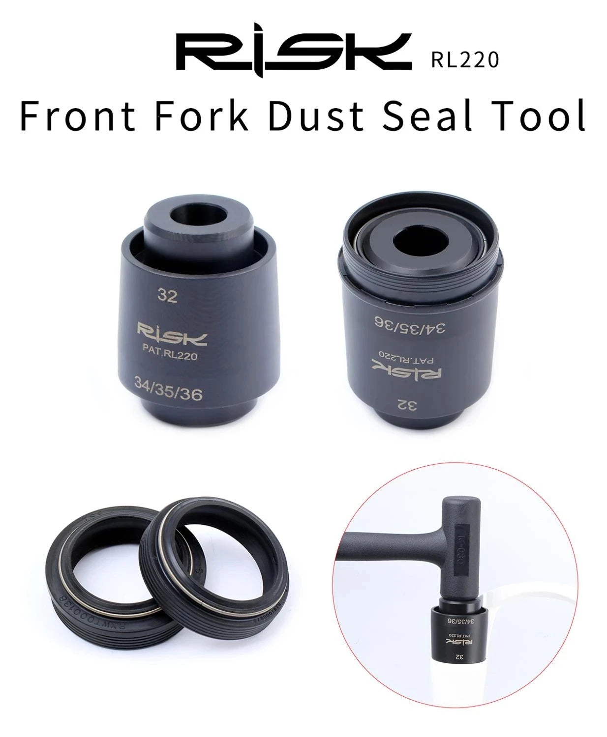 Fork Seal Installation Tool 32/34/35/36mm Dual head