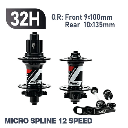 ARC 009 32 Holes 4 Sealed Bearing Hubs HG/XD MS 8 9 10 11 12-speed 6 Claws 114 Clicks