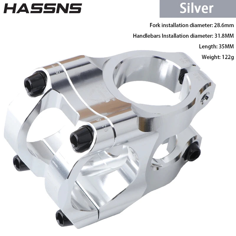 HASSNS HA31 Mountain Bike Stem 35mm 31.8mm