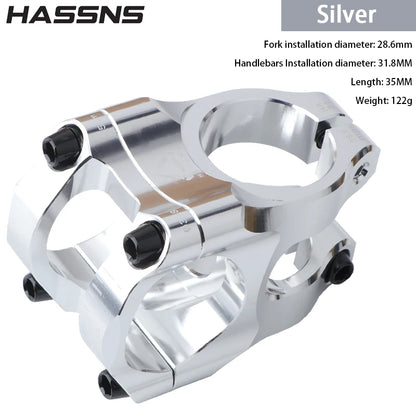 HASSNS HA31 Mountain Bike Stem 35mm 31.8mm