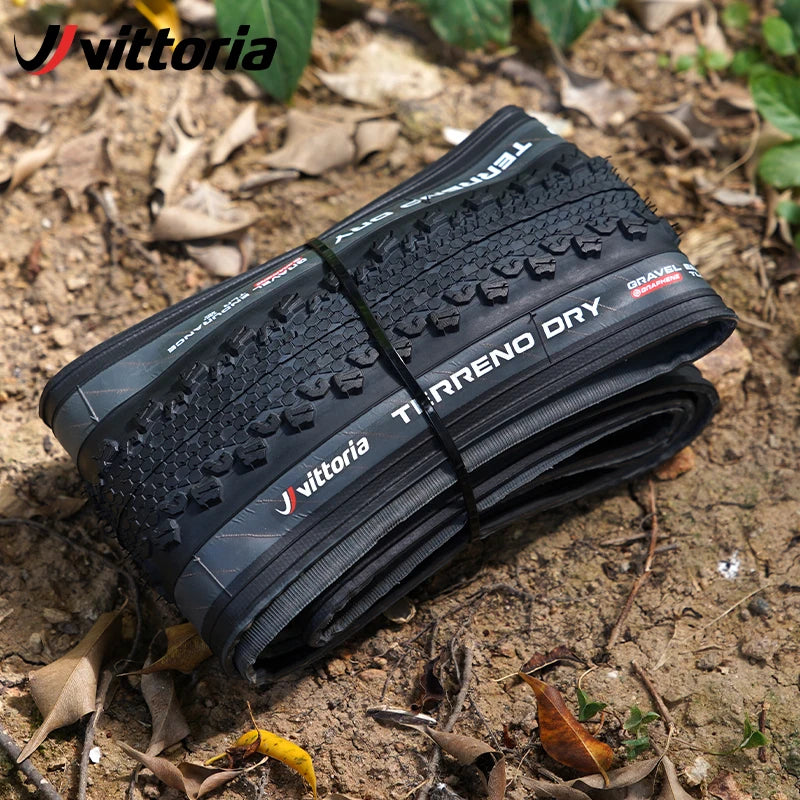 Vittoria Bicycle Road Tubeless Tire 700x33C/37C/40C TERRENO DRY Gravel Endurance 120TPI for Long Distance Cycling