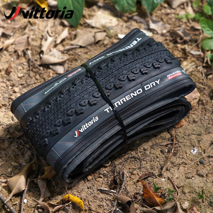Vittoria Bicycle Road Tubeless Tire 700x33C/37C/40C TERRENO DRY Gravel Endurance 120TPI for Long Distance Cycling