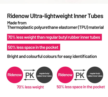 RideNow TPU Bike Inner Tube 700C 700x18 23 25 28 32 35 37 40 47C Road Bicycle Tire MTB Bike Camera 29x1.5 1.75 1.9 Pneu Aro