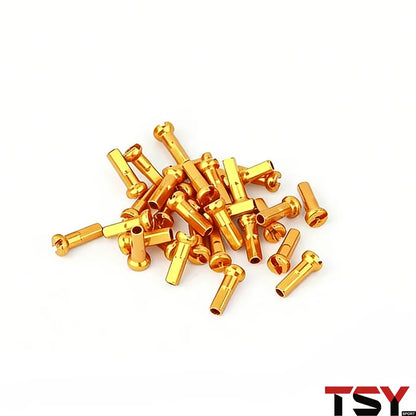 100Pcs 14G Colorful Spoke Nipples 14mm Alloy