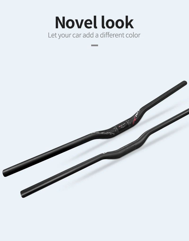 Carbon mountain bike handlebar  MTB 3k 31.8*680 760mm swallow-shaped handlebar