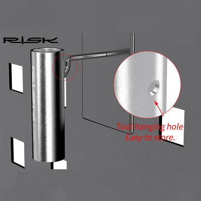 RISK Bicycle Front Fork Crown Installation Tool Practical Mountain Bike Headset Press-Fit Tool Anti-slip Repairing Supplies