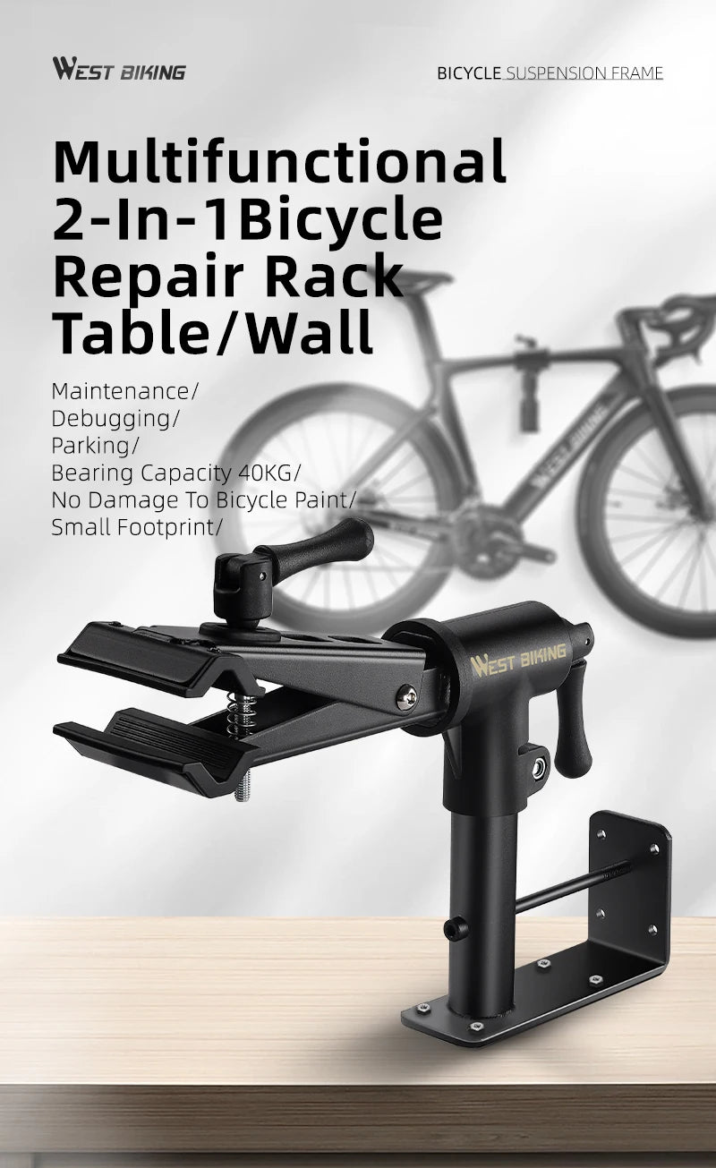 WEST BIKING Bench/Wall Mount Bicycle Repair Stand