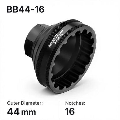 MUQZI Bottom Bracket Install Removal Tool 12/16-Notch Fits 39mm/40.5mm/44mm/45.6-46.6mm Outer Diameter BB Cups