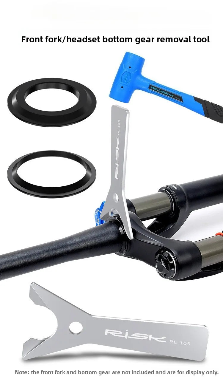 Bicycle Fork Headset Disassembly Tool Mountain Road Bike Bottom Race Removal Bottom Plug Remover Repair Service Tool