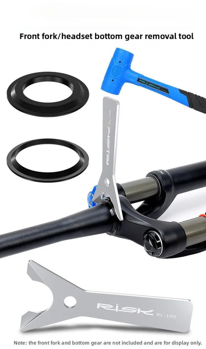 Bicycle Fork Headset Disassembly Tool Mountain Road Bike Bottom Race Removal Bottom Plug Remover Repair Service Tool
