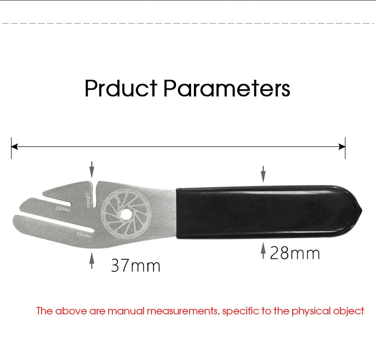 Bicycle Tool Disc Brake Rotor Alignment Truing Tools MTB Flattening Correction Wrench Stainless Steel Bike Repair Tool