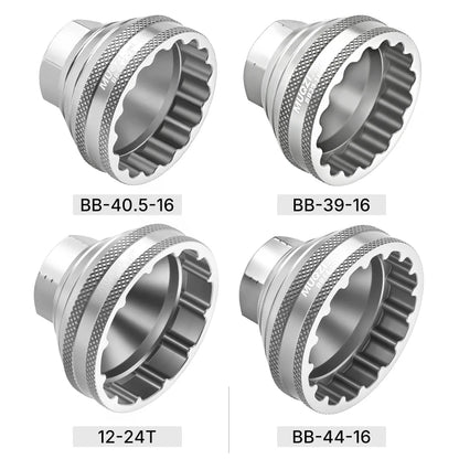 MUQZI Bottom Bracket Install Removal Tool 12/16-Notch Fits 39mm/40.5mm/44mm/45.6-46.6mm Outer Diameter BB Cups