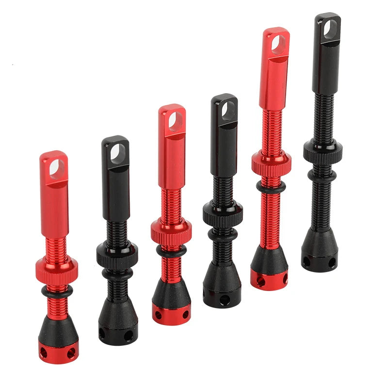 2pcs Bike Tubeless Valve Stem 40mm 44mm 60mm with Integrated Presta Valve Core Removal Tool Cap For MTB Road Bicycle Tire Rim