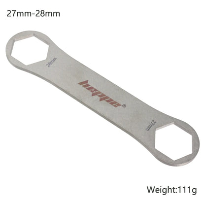HEPPE Bike Fork Shoulder Wrench Bicycle Front Fork Repair Tool Fork Cap Spanner 8-12T/24/26/27/28/30/32mm for XCR XCT XCM ST RST