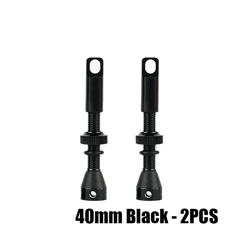 2pcs Bike Tubeless Valve Stem 40mm 44mm 60mm with Integrated Presta Valve Core Removal Tool Cap For MTB Road Bicycle Tire Rim