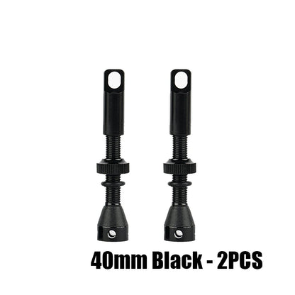 2pcs Bike Tubeless Valve Stem 40mm 44mm 60mm with Integrated Presta Valve Core Removal Tool Cap For MTB Road Bicycle Tire Rim