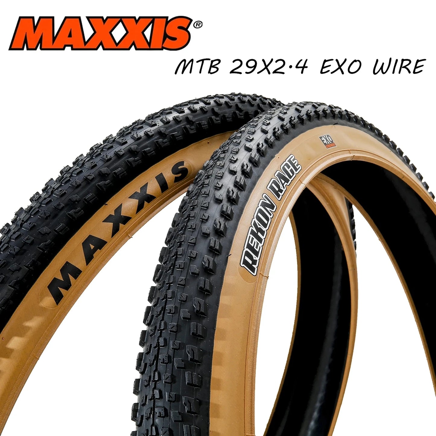 2PCS MAXXIS 29 MTB Bicycle Tire 27.5x2.25 29x2.25 REKON RACE EXO Tires Anti Puncture Tyre MTB Bike Off-road Downhill Tire/Tube
