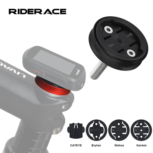RIDERACE Bicycle Computer Holder For Garmin GPS Top Cap Mount Bracket