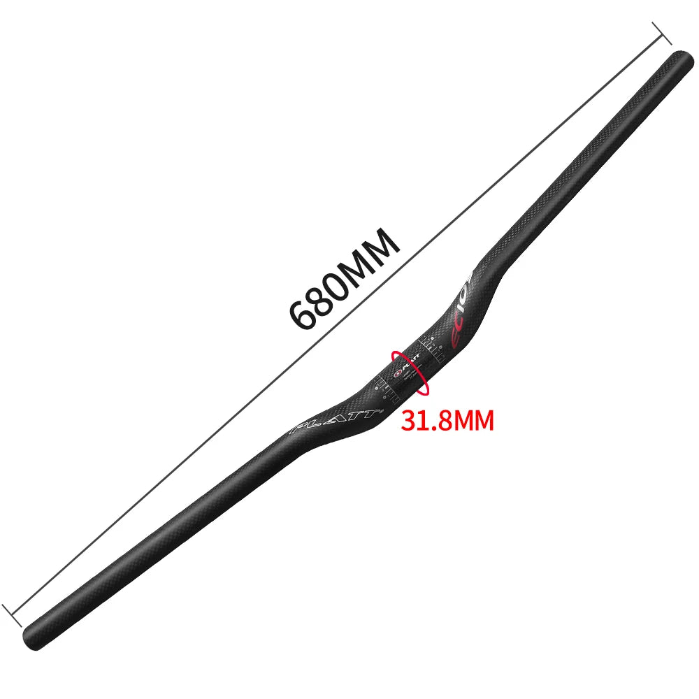 Carbon mountain bike handlebar  MTB 3k 31.8*680 760mm swallow-shaped handlebar