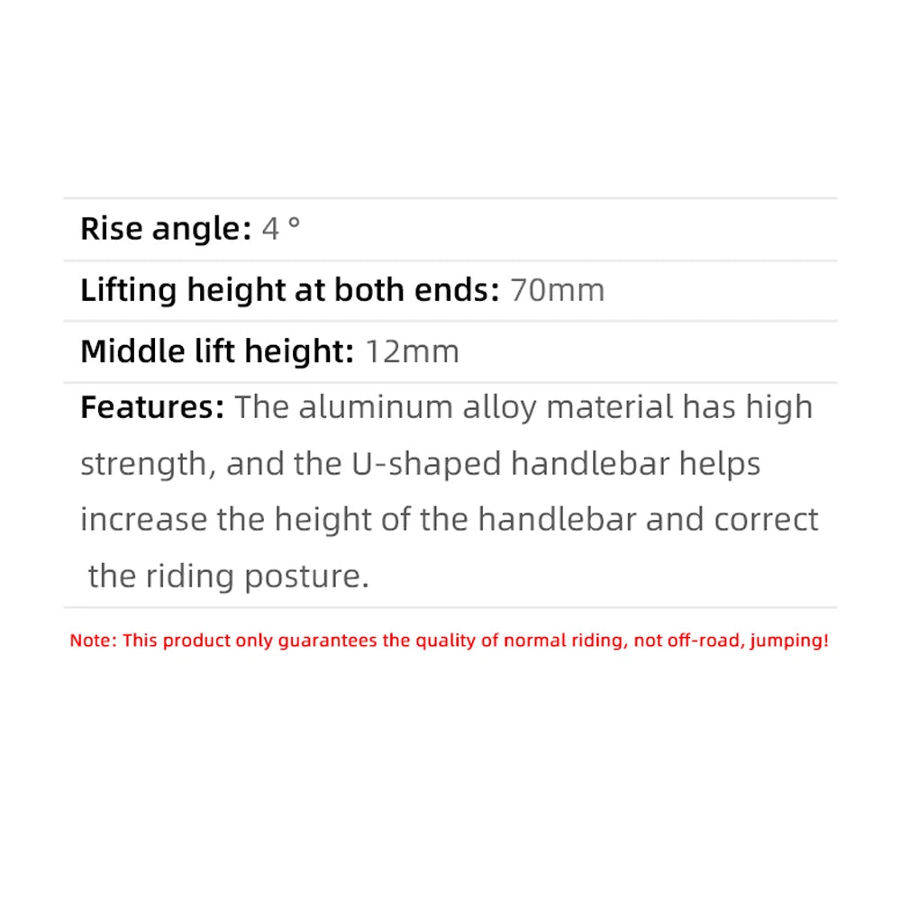 Mountain Bike Handlebars 31.8MM Diameter High-Rise Handlebar with Matte Surface 720MM 780MM Length Aluminum