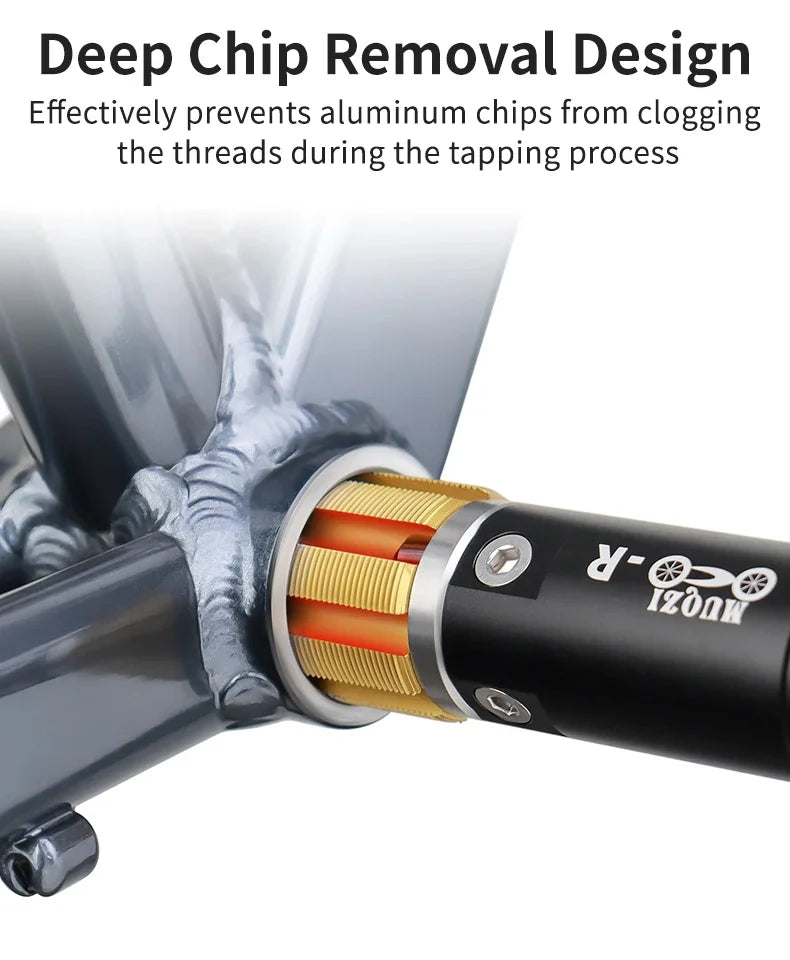 Bottom Bracket Thread Tapping Tool MTB Road Bike BC 1.37 Bottom Bracket English Thread Repair Tap Bicycle Screw Tap