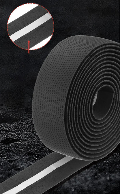 Road Bike Handlebar Tape Black Bar Tapes EVA/PU Soft Anti-Vibration Wrap Tape Durable Bar Bartape Anti-slip