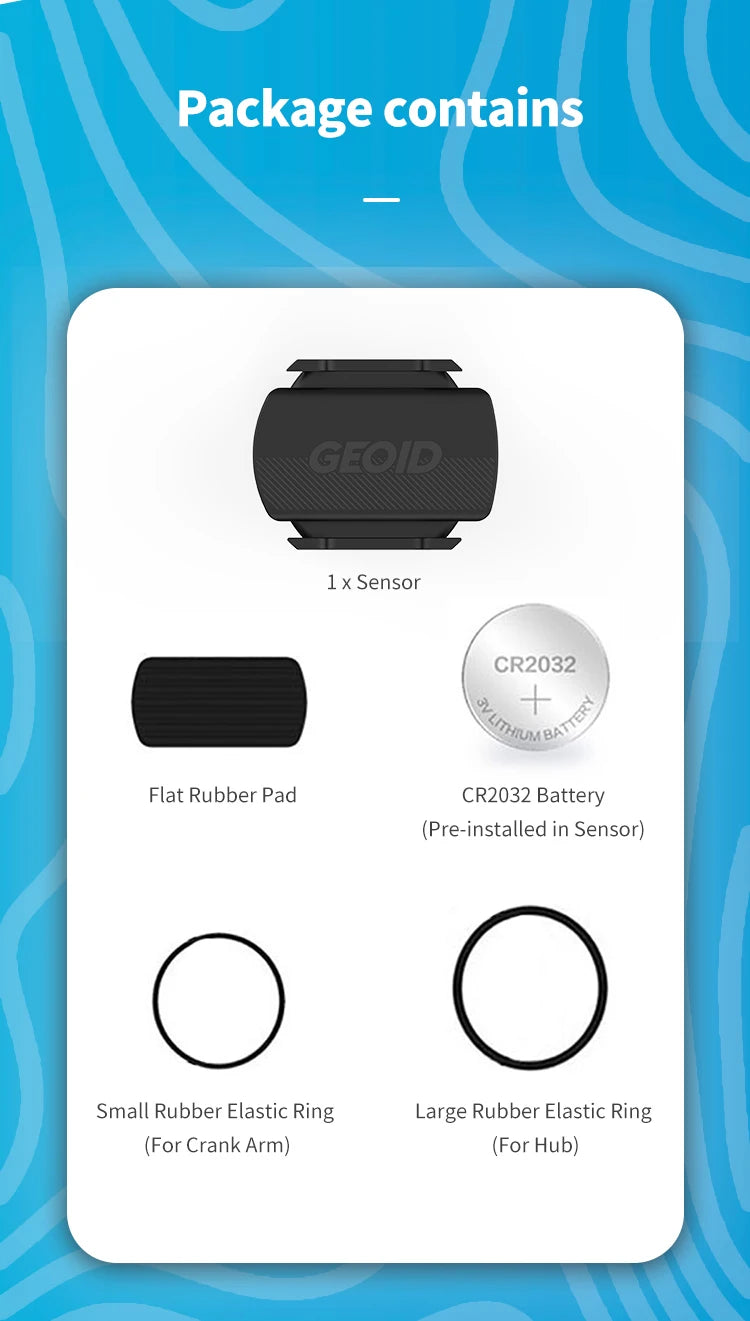 GEOID Bike Speed Cadence Sensor Ant Bluetooth for GPS Cycling Computer