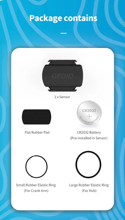 GEOID Bike Speed Cadence Sensor Ant Bluetooth for GPS Cycling Computer