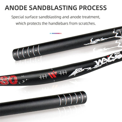 Mountain Bike Handlebars 31.8MM Diameter High-Rise Handlebar with Matte Surface 720MM 780MM Length Aluminum