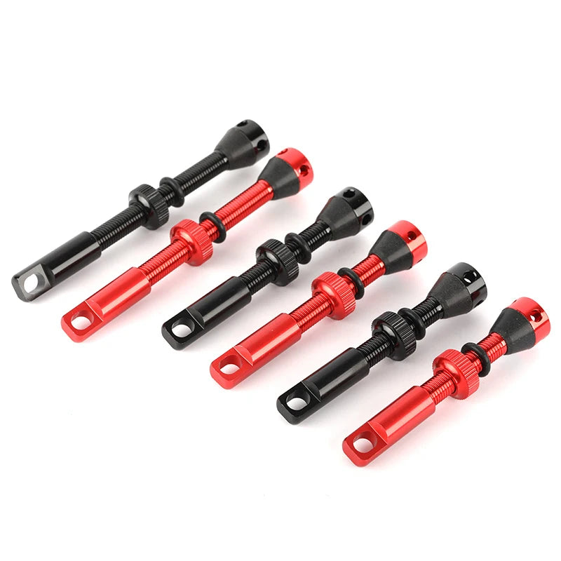 2pcs Bike Tubeless Valve Stem 40mm 44mm 60mm with Integrated Presta Valve Core Removal Tool Cap For MTB Road Bicycle Tire Rim