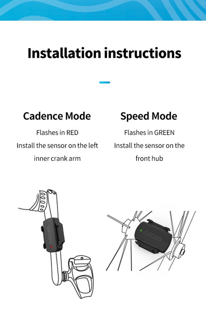 GEOID Bike Speed Cadence Sensor Ant Bluetooth for GPS Cycling Computer