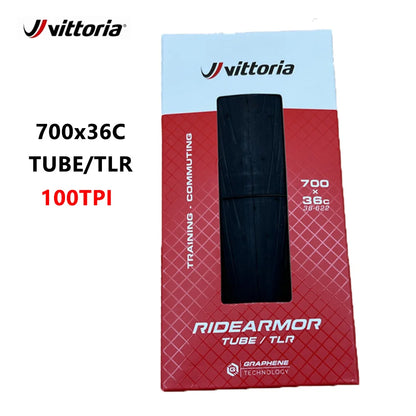 Vittoria RIDEARMOR Road Bicycle Tires Anti Puncture TUBELESS Road Bicycle Tire 700x26C/28C/30C/32C/34C/36C/38C
