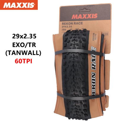 MAXXIS REKON RACE Original Mountain  Bicycle Tyre 29x2.25 29x2.35 29x2.4 Foldable Anti Puncture Tubeless XC Off-road Bike Tires
