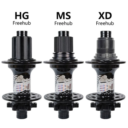 TANKE MTB BOOST 148 Bicycle Hubs 120 Click 6 Claws Bearing 32H 28H HG XD MS Disc Brake Micro Spline 8 9 10 11 12 Speed