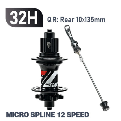 ARC 009 32 Holes 4 Sealed Bearing Hubs HG/XD MS 8 9 10 11 12-speed 6 Claws 114 Clicks