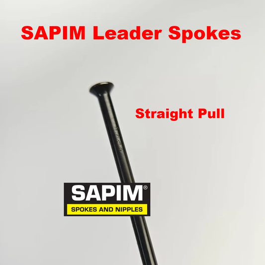 SAPIM Leader Spokes Straight Pull or J Hook 340mm 338mm 330mm 328mm 326mm 324mm to 200mm With Free Alloy Nipple