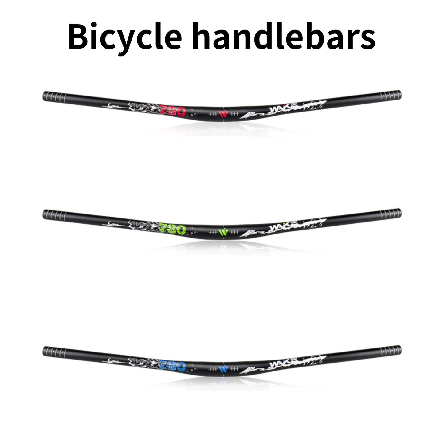 Mountain Bike Handlebars 31.8MM Diameter High-Rise Handlebar with Matte Surface 720MM 780MM Length Aluminum