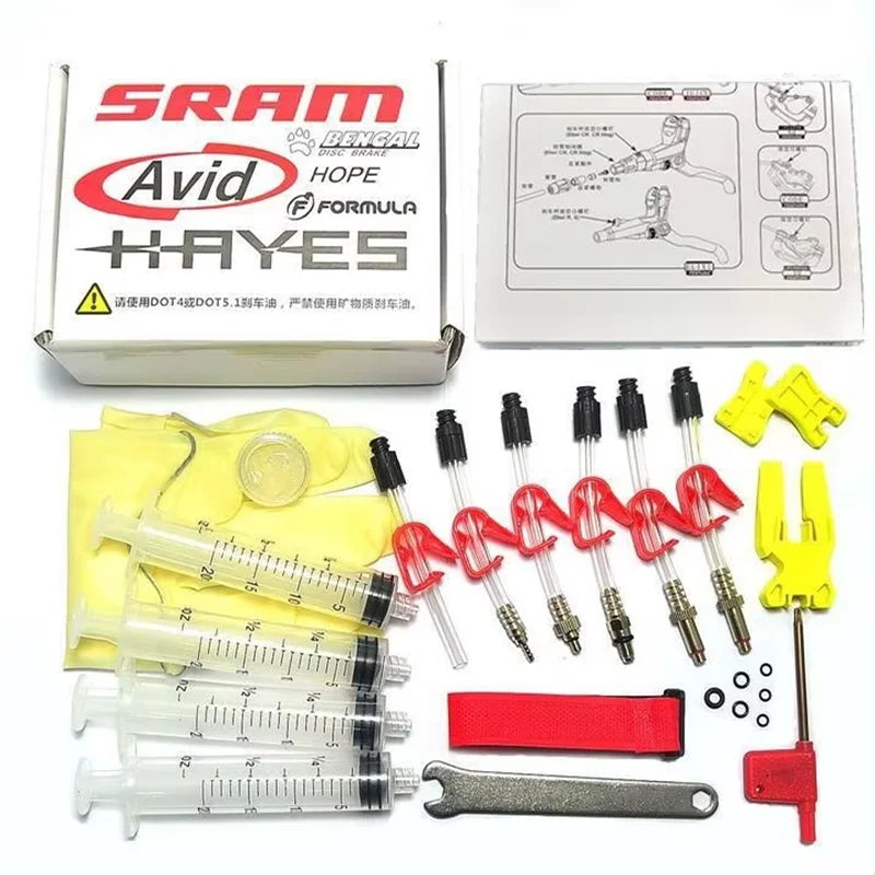 Hydraulic Disc Brake Bleed Kit For Formula Sram Avid Juicy Hayes Hope