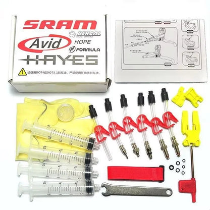 Hydraulic Disc Brake Bleed Kit For Formula Sram Avid Juicy Hayes Hope