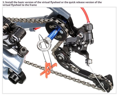 TOOPRE Chain Holder Virtual Flywheel Bicycle Mountain Road Washing Chain Chain Holder Tensioner Tool