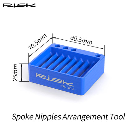 Risk Spoke Nipple Arrangement Tool fit to 13G/14G/15G Spoke Nipples within 17mm