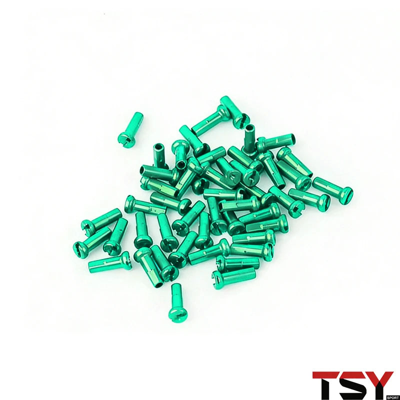 100Pcs 14G Colorful Spoke Nipples 14mm Alloy