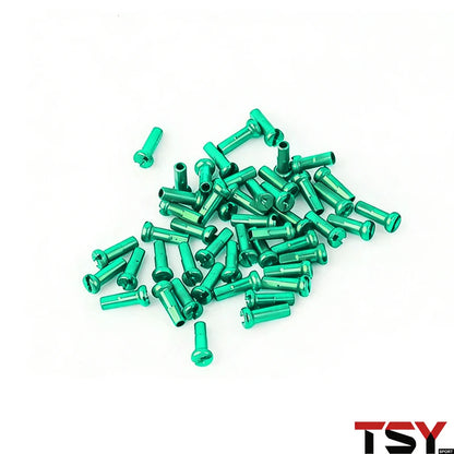 100Pcs 14G Colorful Spoke Nipples 14mm Alloy