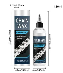 120ml Wax Based Bike Chain Lube MTB Motorcycle Lubricant for Dry/Wet Conditions Chain Cleaner Maintenance