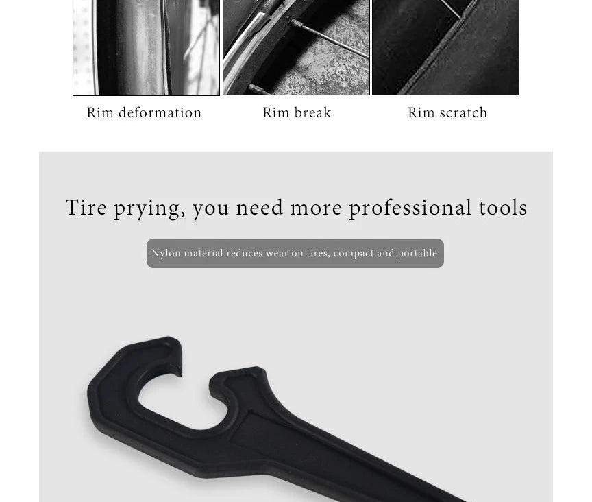 Convenient Bike Tire Lever Durable High Strength Nylon Road Bicycle Tire Breaker Fast Tire Lever Pry Bar Bike Repair Tool