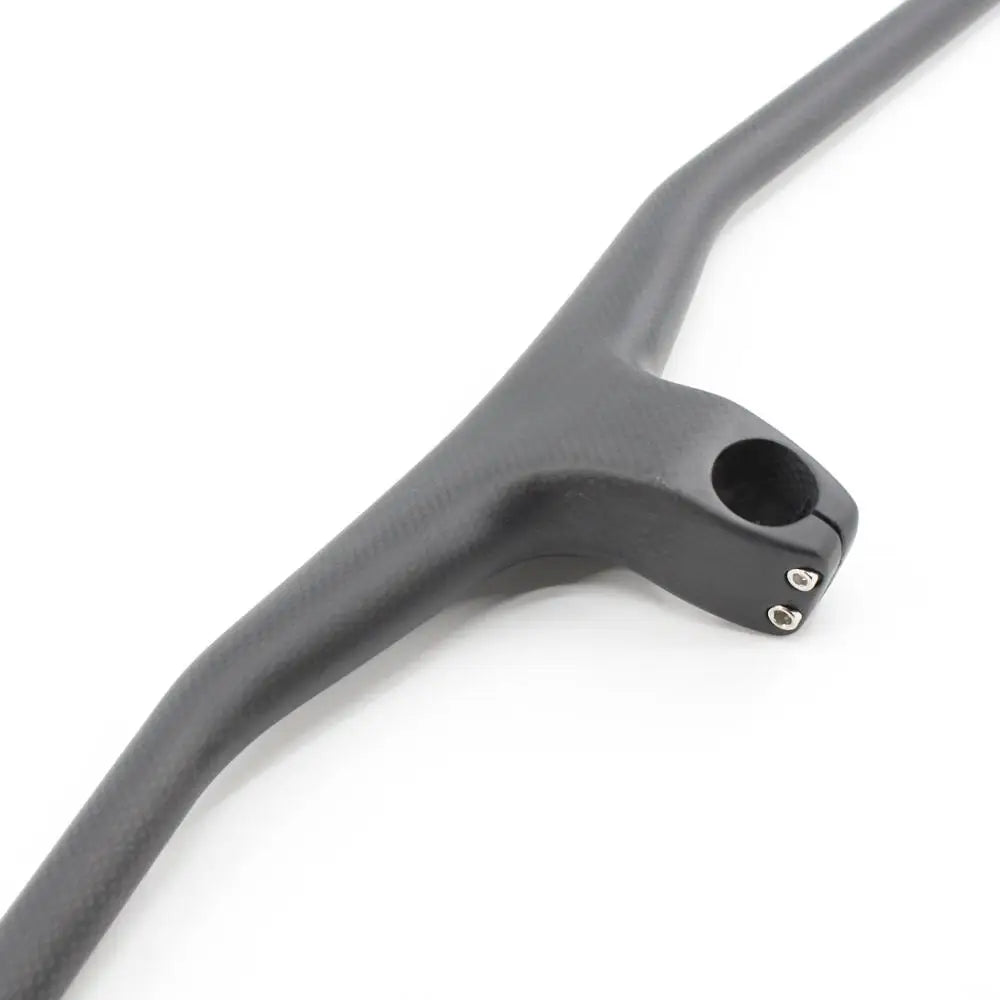 New Mountain Bike 3K Full Carbon Fibre Handlebar Carbon Bicycle handlebar and stem integrated carbon MTB bar -17 degrees angle