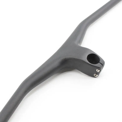 New Mountain Bike 3K Full Carbon Fibre Handlebar Carbon Bicycle handlebar and stem integrated carbon MTB bar -17 degrees angle